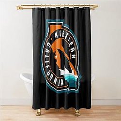 Art San Jose Sharks Shower Curtain