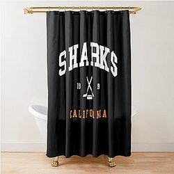 Art San Jose Sharks Shower Curtain
