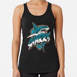 Art San Jose Sharks Racerback Tank Top