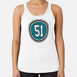 Radim Simek Number 51 Jersey San Jose Sharks Racerback Tank Top