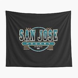 Art San Jose Sharks Tapestry