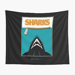 Art San Jose Sharks Tapestry