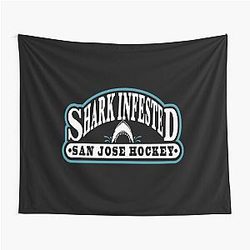 Art San Jose Sharks Tapestry