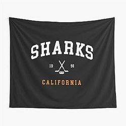 Art San Jose Sharks Tapestry