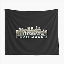 Art San Jose Sharks Tapestry
