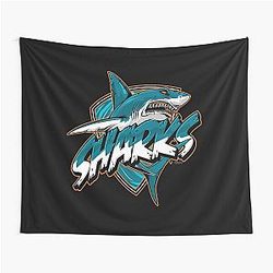 Art San Jose Sharks Tapestry