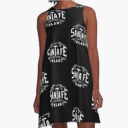 Santa Fe Klan Reggaeton Latino Gang Latin Trap Hip Hop A-Line Dress