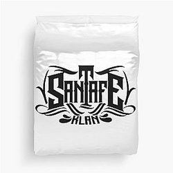 Santa Fe Klan Mexican Rapper Black Duvet Cover