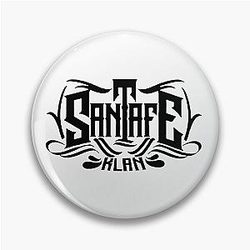 Santa Fe Klan Mexican Rapper Black Pin