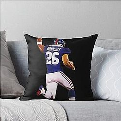Saquon Barkley Cartoon Classic T-Shirt Throw Pillow