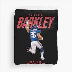 Saquon Barkley New York Football Team Duvet Cover