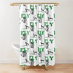 Saquon Barkley Hurdle Shower Curtain