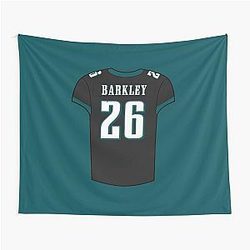Saquon Barkley Jersey Tapestry