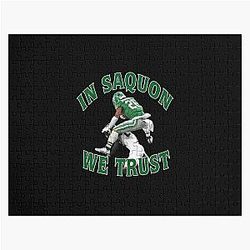 Saquon Barkley Jigsaw Puzzle 

(I removed the duplicate "Saquon" and "In Trust" became "In")