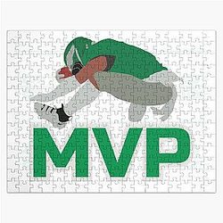 Saquon Barkley White Poster Jigsaw Puzzle