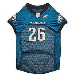 Pets NFLPA Saquon Barkley Jersey #26, NFL Dog Shirt, Philadelphia Eagles Mesh Jersey, Size Small