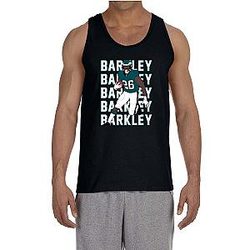 Black Philadelphia Saquan Barkley Text Pic Tank Top