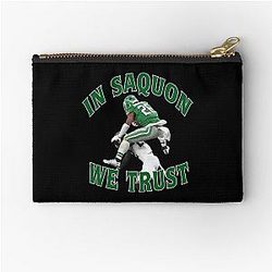 Saquon Barkley In We Trust Zipper Pouch