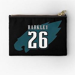 Saquon Barkley Philadelphia Eagles Zipper Pouch