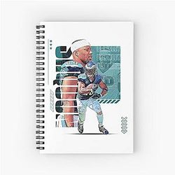 Saquon Barkley Football Player Design Spiral Notebook