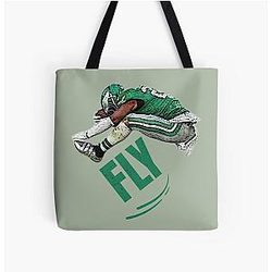 Fly  Saquon  Barkley All Over Tote Bag