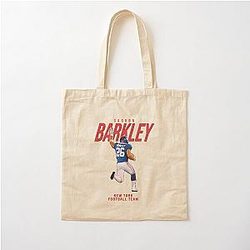 Saquon Barkley New York Football Team Cotton Tote Bag