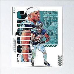 Saquon Barkley Football Player Poster