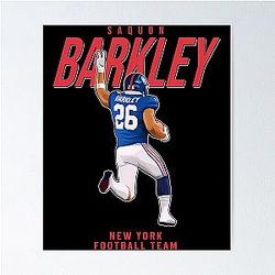 Saquon Barkley New York Football Team Poster