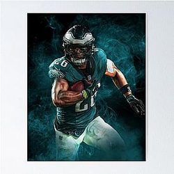 Saquon Barkley Philadelphia Sports Art Poster