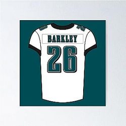 Saquon Barkley Jersey Poster