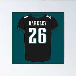 Saquon Barkley Jersey Poster