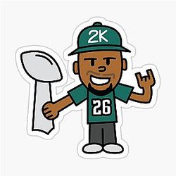 Saquon Barkley Super Bowl Sticker