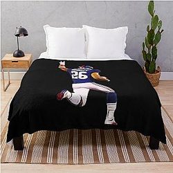 Saquon Barkley Classic T-Shirt Throw Blanket