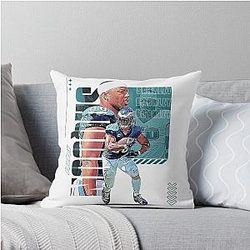 Saquon Barkley Football Design Throw Pillow