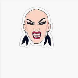 Sasha Velour Growl Sticker