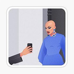 Sasha Velour Meme Sticker