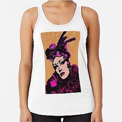 Sasha Velour drag queen pop art Racer Tank Top