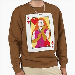 Sasha Velour Card Pullover Sweatshirt
