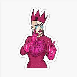 Sasha Velour Larger Dimensions Sticker