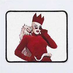 Sasha Velour in Red Mouse Pad
