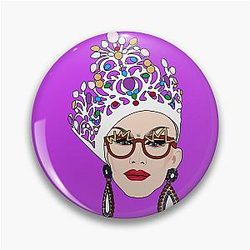 Sasha Velour Crown Pin