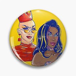 Sasha Velour and Shea Couleé Pin