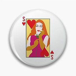 Sasha Velour Card Pin