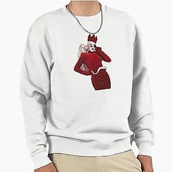 Sasha Velour in Red Velour Sweater