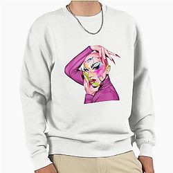 Sasha Velour Transparent Pullover Sweatshirt