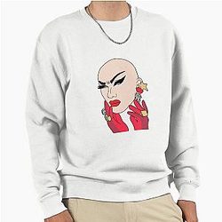 Sasha Velour Drag Queen Cartoon Pullover Sweatshirt