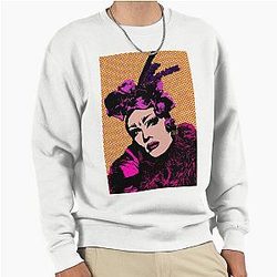 Sasha Velour Pop Art Pullover Sweatshirt