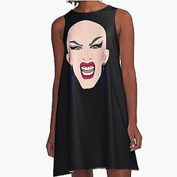 Sasha Velour Growl A-Line Dress
