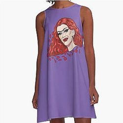 Sasha Velour A-Line Dress