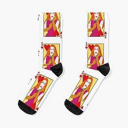 Sasha Velour Card Socks